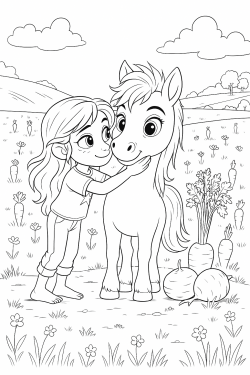 Debby und das freundliche Pony Wolkenfell